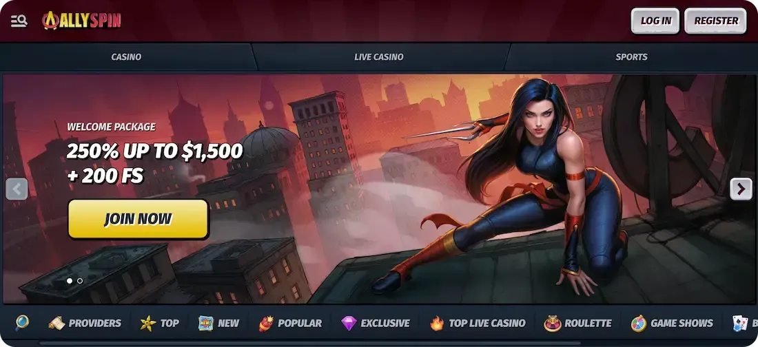 allyspin casino site
